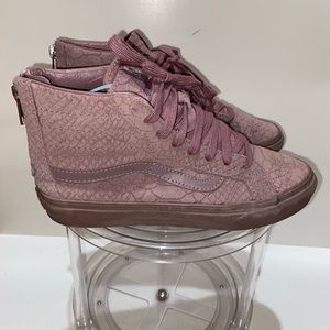 Vans Reptile Embossed Suede Purple Sneakers Sz Women’s 6.5